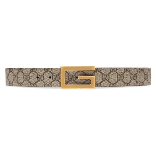  GUCCI古馳 22年秋冬 男士 方形G搭扣雙面腰帶 626974 K9GST 8358
