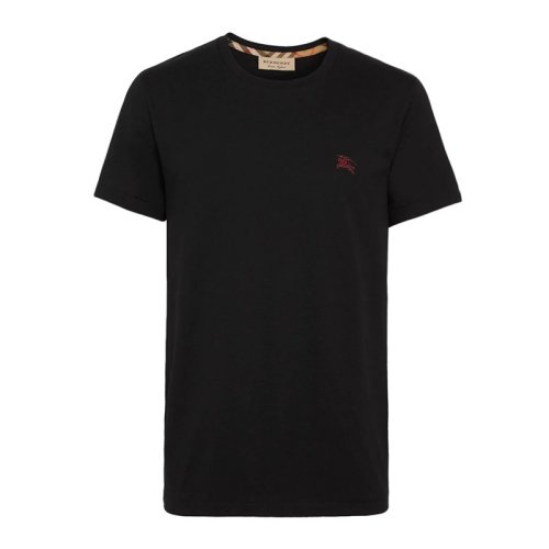BURBERRY/博柏利20春夏 男裝 服飾 經(jīng)典百搭 海軍藍(lán) 棉質(zhì)騎士標(biāo)半袖 男士短袖T恤 8003830