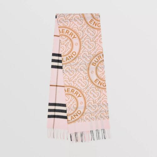  BURBERRY 22年秋冬 女士 雙面兩用羊絨圍巾 80490081