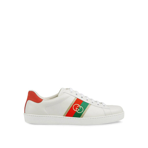 GUCCI/古馳  古琦男鞋 時(shí)尚簡(jiǎn)約 男士白色低幫休閑運(yùn)動(dòng)鞋 644749 1XGM0 9063 HKY0011N
