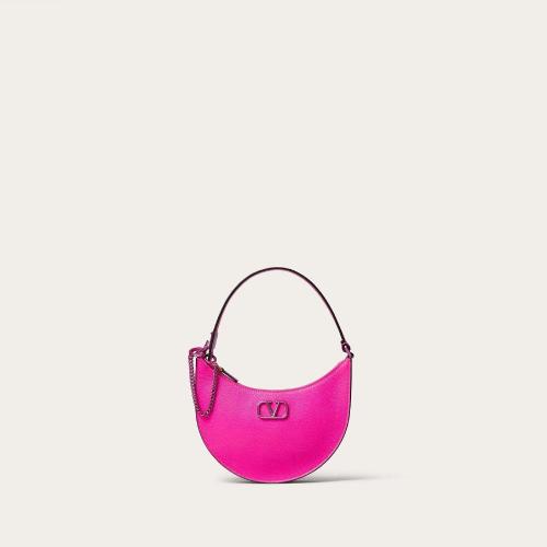  VALENTINO華倫天奴 22年秋冬 女士 單肩包 MINI SAC HOBO VLOGO SIGNATURE EN CUIR DE VEAU GR