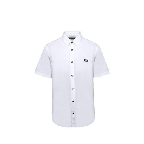  BURBERRY/博柏利 男士白色棉質短袖polo衫 80084151 PLFSX
