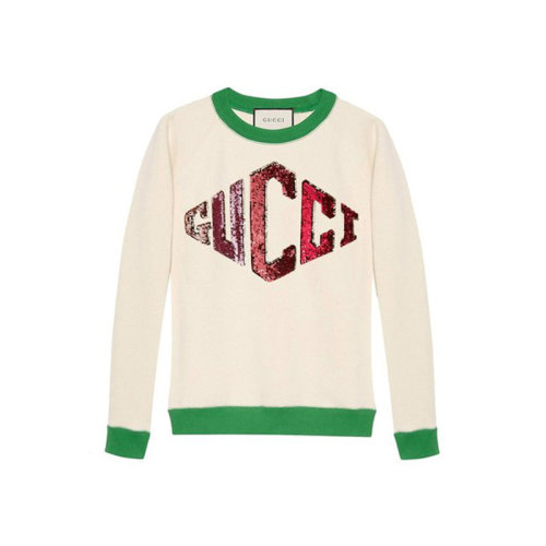 GUCCI/古馳  女士 時尚百搭白色 棉質 圓領 衛衣 515013-X9Y54-9025
