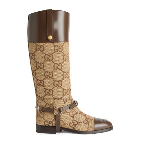  GUCCI古馳 22年秋冬 男士 飾馬具長筒靴 675658 UKO50 2597 預(yù)定商品2-6周發(fā)貨