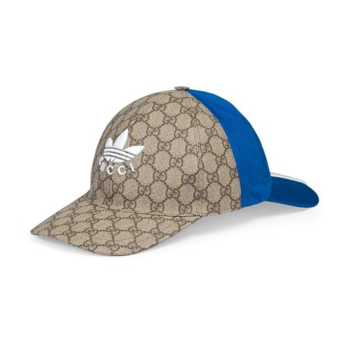  GUCCI古馳 22年秋冬 男士 adidas x Gucci聯名系列雙面棒球帽 719406 4HAST 9768