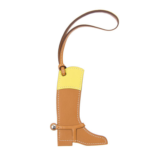 HERMES/愛馬仕 時尚皮革鞋子造型掛飾鑰匙扣 BOOTTAG37多色可選