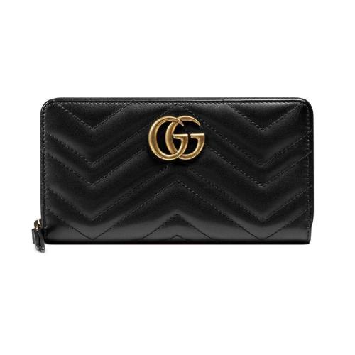  GUCCI古馳 22年秋冬 女士 GG Marmont系列全拉鏈式錢包 443123 DTD1T 1000 預定商品2-6周發貨