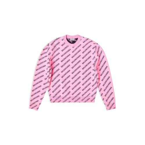  BALENCIAGA巴黎世家 22年秋冬 女士 長袖T恤 mini allover logo sweater 704428T32335231