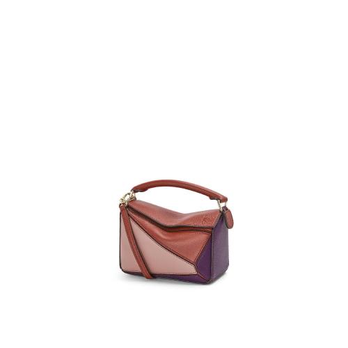  LOEWE羅意威 22年秋冬 女士 單肩包 Mini Puzzle bag in classic calfskin A510U95X34-7916