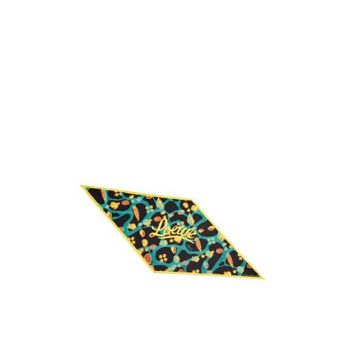  LOEWE羅意威 22年春夏 女士 圍巾 Shell lozenge scarf in cotton and silk F000487XD6-1489