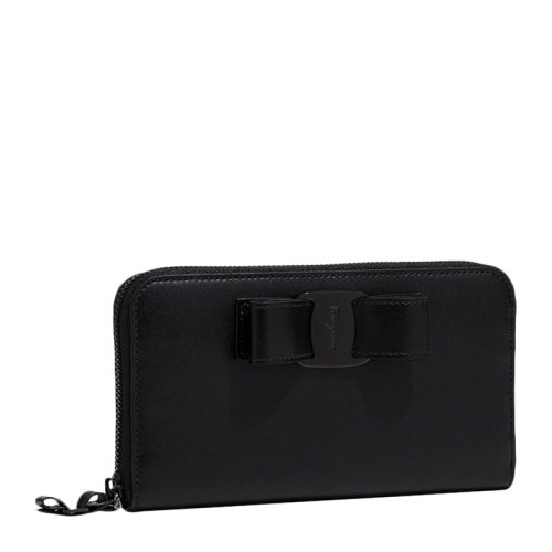 Salvatore Ferragamo/菲拉格慕 女士蝴蝶結拉鏈錢包卡包女包22-D267-691260（99新S級未使用）