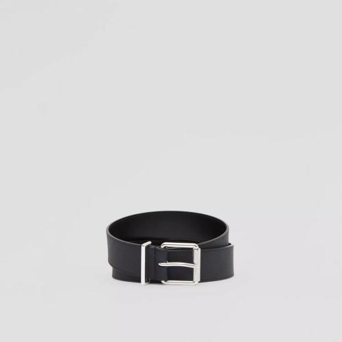  BURBERRY 22年秋冬 男士 格紋拼皮革腰帶 80594691