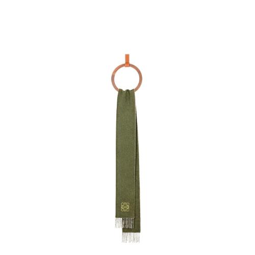  LOEWE羅意威 22年秋冬 女士 圍巾 Bicolour scarf in wool and cashmere F810250X01-4548