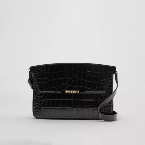  BURBERRY 22年秋冬 女士 Catherine - 壓花皮革肩背包 80611771