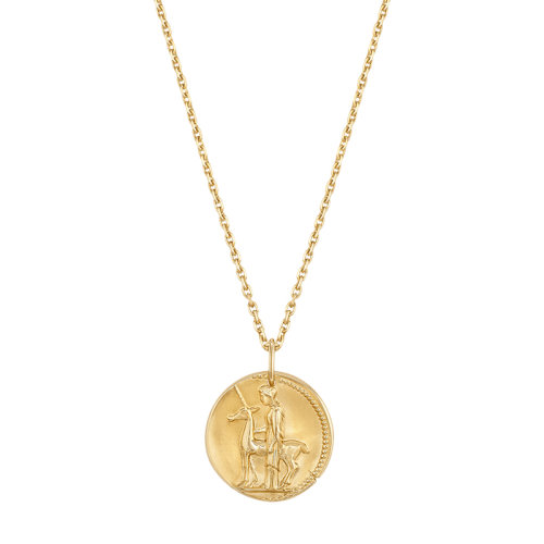 Van Cleef & Arpels/梵克雅寶 新款Zodiaque十二星座系列 18K金黃金Virginis處女座徽章圓形吊墜VCARP7ST00