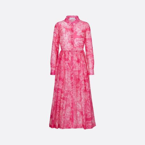  DIOR迪奧 22年春夏 女士 連衣裙 Robe mi-longue Dioriviera 241R5_3846_X4856