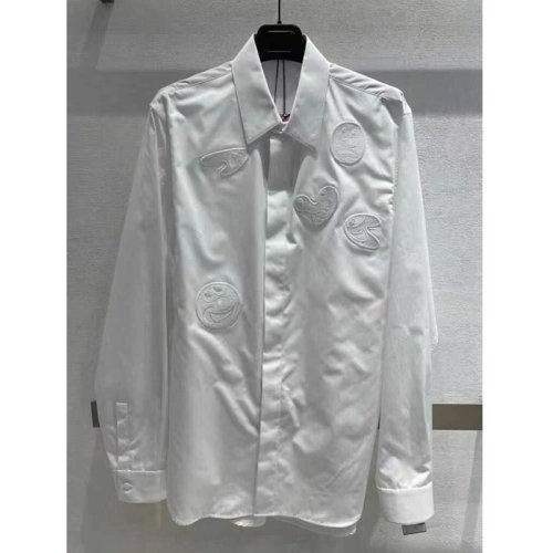  Dior Homme/迪奧桀傲 男士白色棉質長袖襯衫 193C543B 1581 080 PLFSX