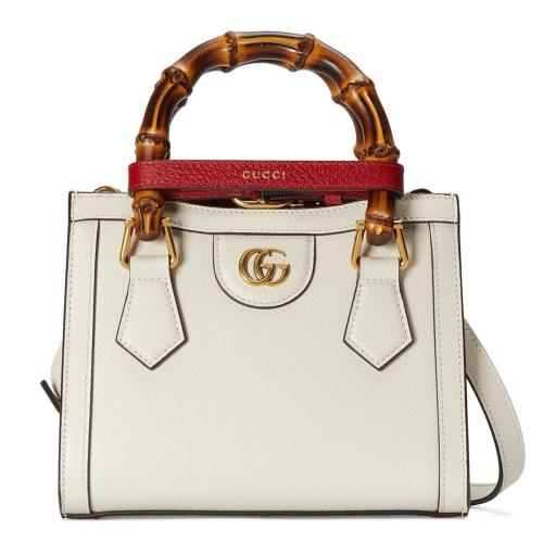  GUCCI古馳 22年秋冬 女士 Gucci Diana竹節(jié)迷你托特包 702732 U3ZDT 9196