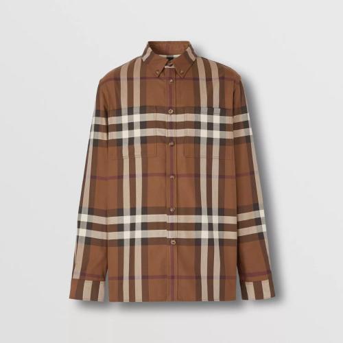  BURBERRY 22年秋冬 男士 House 格紋棉質襯衫 80557421