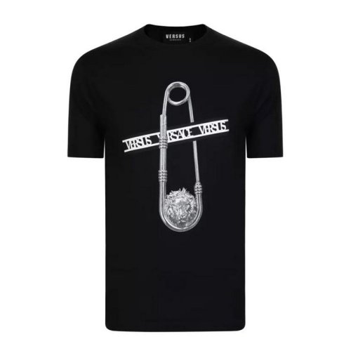  VERSACE/范思哲 男士黑色棉質短袖T恤 BU90782 BJ10388 B1008 PLFSX