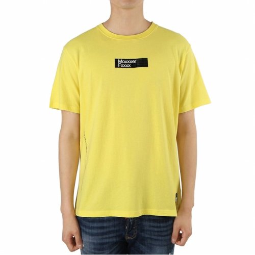  Moncler/蒙克萊 男士黃色棉質短袖T恤 80030-50 8391Q 114 PLFSX