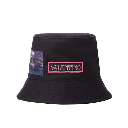 Valentino/華倫天奴【22春夏新款】男女同款棉質帽子漁夫帽LOGO貼飾 XY2HGA11LXJ