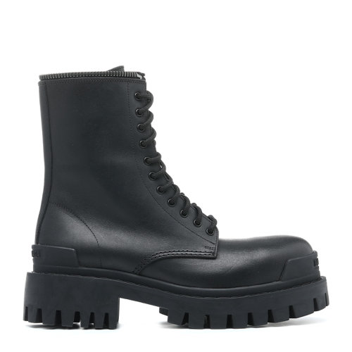 Balenciaga/巴黎世家21新品系帶牛皮革女士靴子短靴664709WA9O1