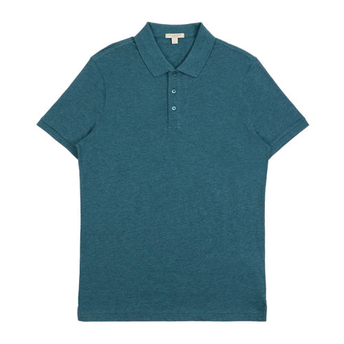 BURBERRY 博柏利 巴寶莉 男士 服裝  綠色翻領系扣棉質POLO衫 男士短POLO