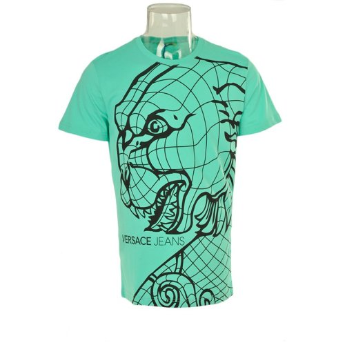  VERSACE JEANS COUTURE 男士印花棉質短袖T恤 B3GPA752 6610 112 PLFSX