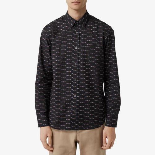  BURBERRY/博柏利 男士多色棉質(zhì)長(zhǎng)袖襯衫 80040431 PLFSX