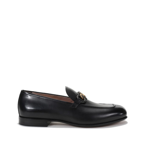Salvatore Ferragamo/菲拉格慕  男士PARK系列牛皮GANCINI樂福鞋單鞋 0741581