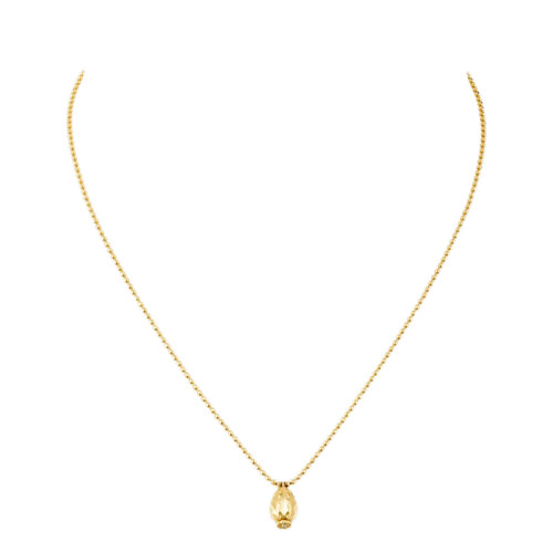 CARTIER/卡地亞 經(jīng)典CACTUS系列 18K金黃金鑲嵌鉆石仙人掌吊墜項(xiàng)鏈B7224584