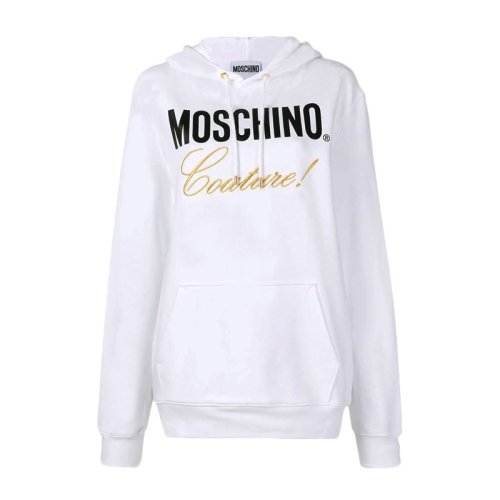 Moschino 莫斯奇諾  女裝 服裝 純棉LOGO標識時尚休閑運動長款連帽 女士衛衣