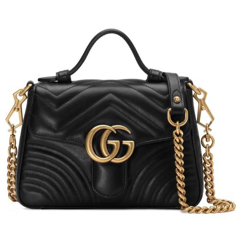  GUCCI古馳 22年秋冬 女士 GG Marmont系列迷你手提包 547260 DTDIT 1000