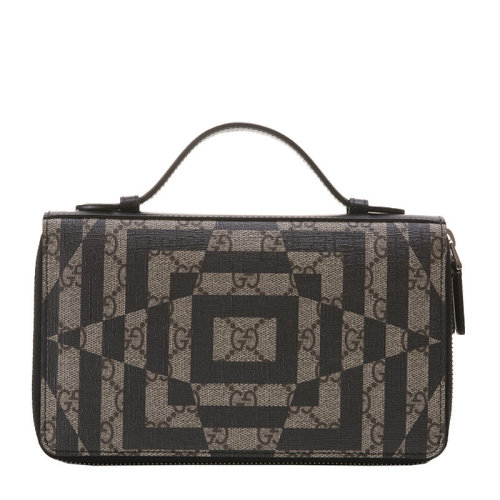 GUCCI/古馳 男士 男包 拼色織物時尚手提包 428794 KVX1N 9769