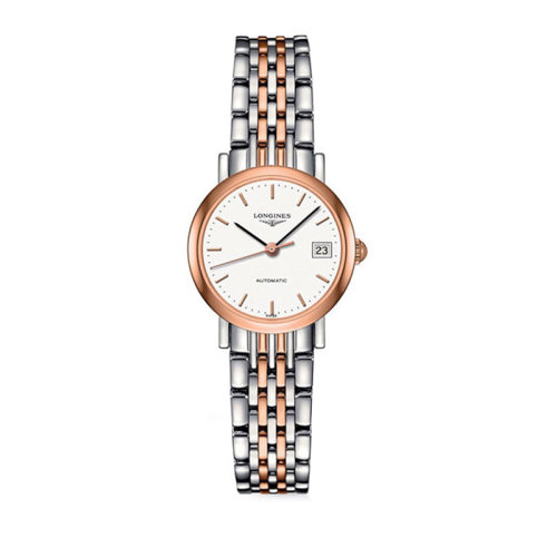 LONGINES/浪琴 博雅系列 精鋼/18K金 日期顯示 自動機械 女士腕表 L4.309.5.12.7