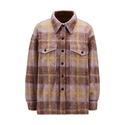  MONCLER蒙可蒙克萊 22年秋冬 女士 夾克 Thusy羊毛襯衫夾克 H20981G00001899Q6F61