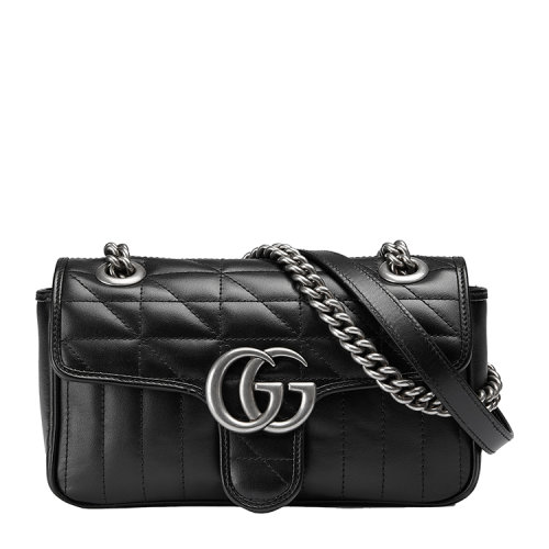 GUCCI/古馳 GG Marmont系列迷你肩背包皮革446744UM8AN