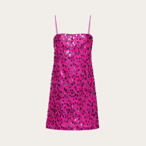  VALENTINO華倫天奴 22年秋冬 女士 連衣裙 ROBE BRODéE TULLE ILLUSIONE 1B3VAZK61EDFP1
