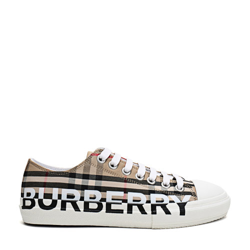 BURBERRY/博柏利 男款織物系帶休閑運動鞋帆布鞋板鞋 80241491