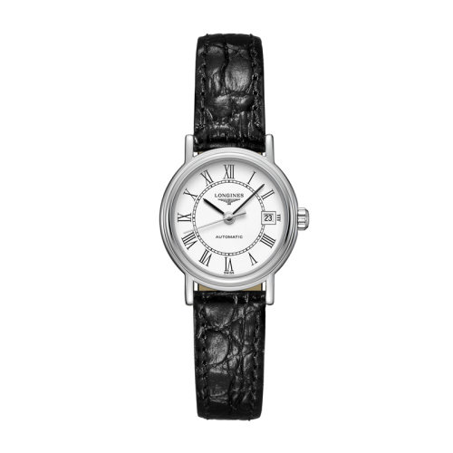 LONGINES/浪琴 時尚系列 自動機械鋼質表殼皮表帶女表25.5毫米L4.321.4.11.2