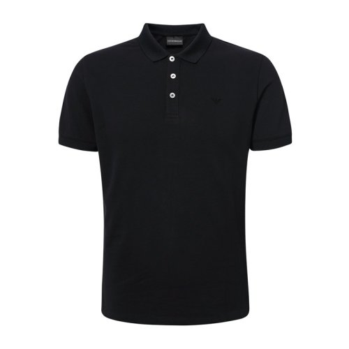 Emporio Armani/安普里奧阿瑪尼 時尚休閑鷹標簡約款深藍色男士短POLO衫 8N1F12_1JPTZ_0939