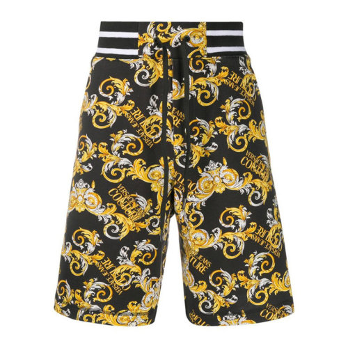 VERSACE JEANS/范思哲牛仔 男士拼色棉質經典巴洛克印花咋胡功能室運動短褲男褲 A4GZA1FA-S0830-899