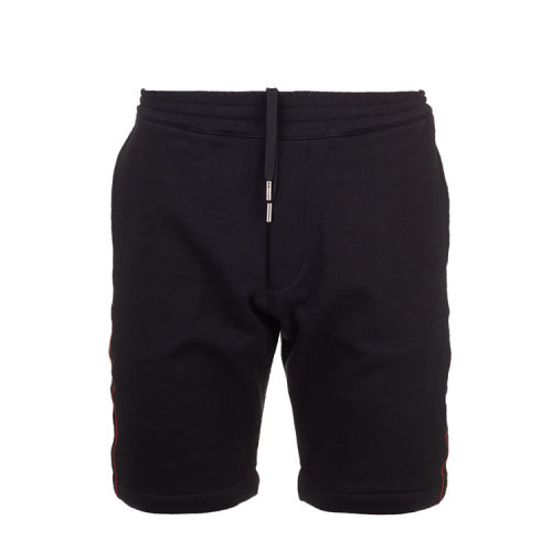 Alexander McQueen/亞歷山大麥昆  男褲 男士黑色棉質(zhì)時尚休閑短褲 642668QQX751000