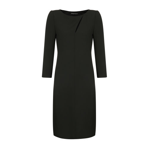 Emporio Armani/安普里奧阿瑪尼 黑色 女士九分袖露背設計修身連衣裙 4NA19T-42013-999