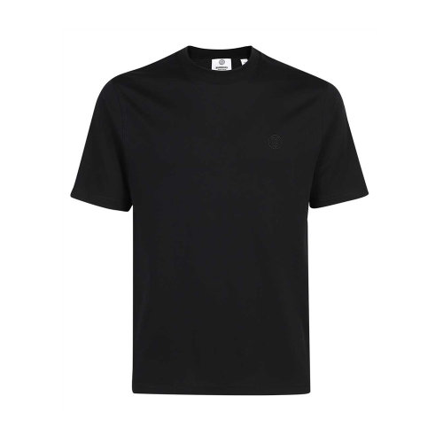 BURBERRY/博柏利 男士黑色棉質(zhì)TB徽標(biāo)圖案裝飾圓領(lǐng)短袖上衣T恤 8041698