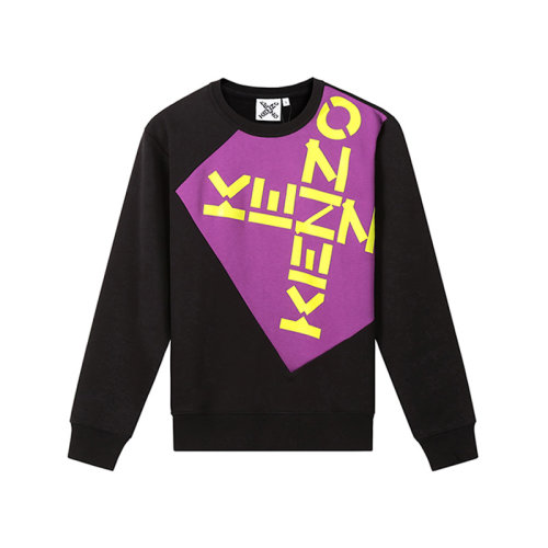 KENZO/高田賢三 女士KENZO SPORT系列棉質寬松版Big X圓領長袖衛衣運動衫 2SW634 4MS
