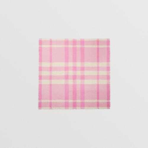 BURBERRY 22年秋冬 女士 格紋大號羊絨方巾 80542461