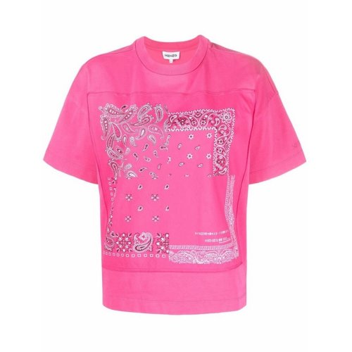  KENZO/高田賢三 女士印花棉質短袖T恤 FC52TS6764SB-26 PLFSX