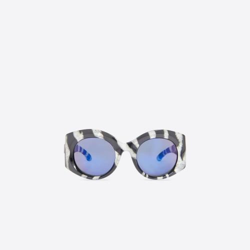  BALENCIAGA巴黎世家 22年春夏 女士 太陽眼鏡 Women's Bold Round Sunglasses  in Black 67591 預(yù)定商品1-3周發(fā)貨